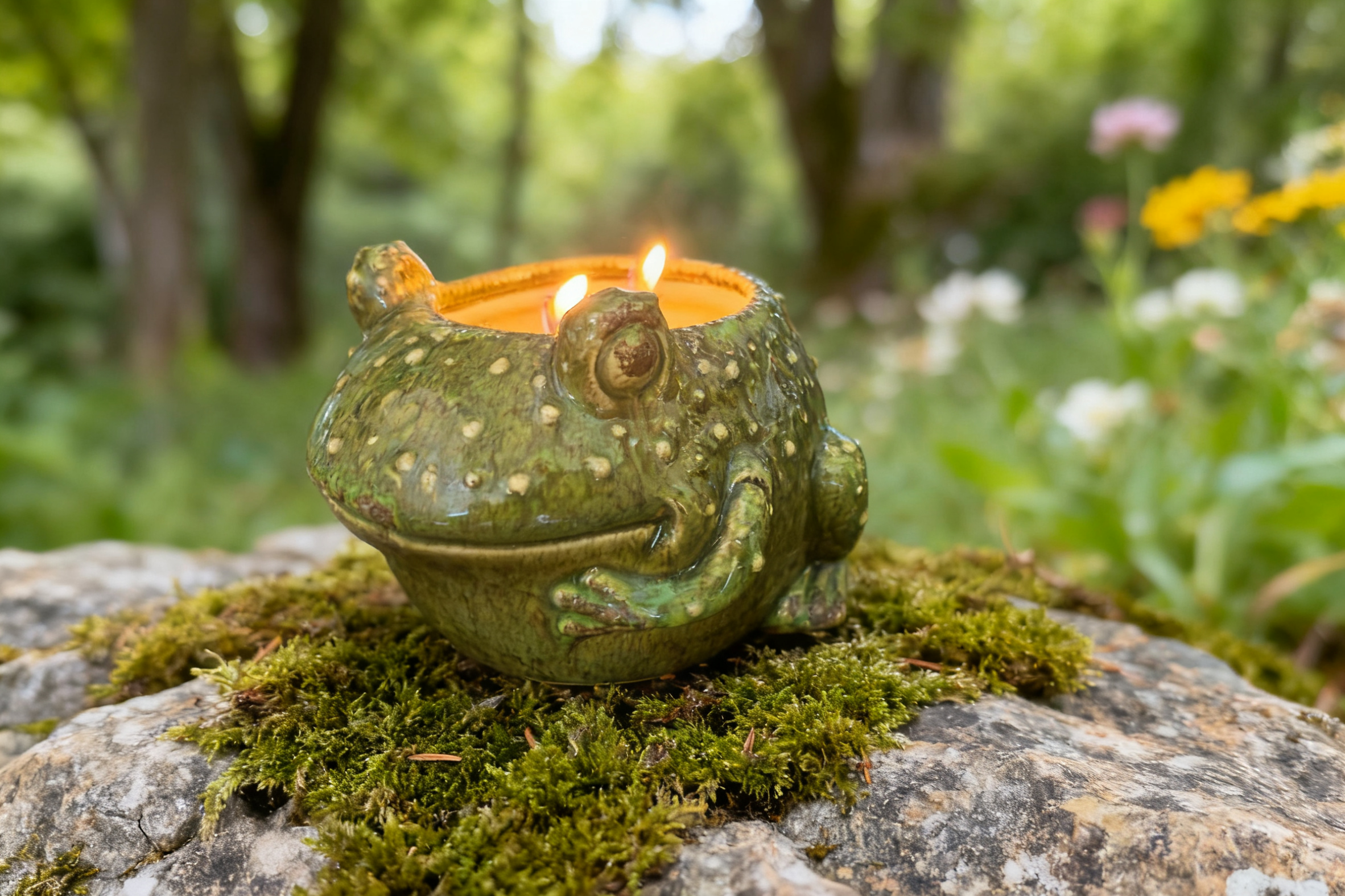 Ceramic Toad Candle